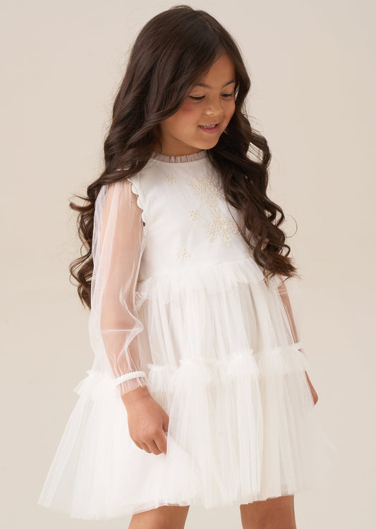 mini girls embroidered boho dress