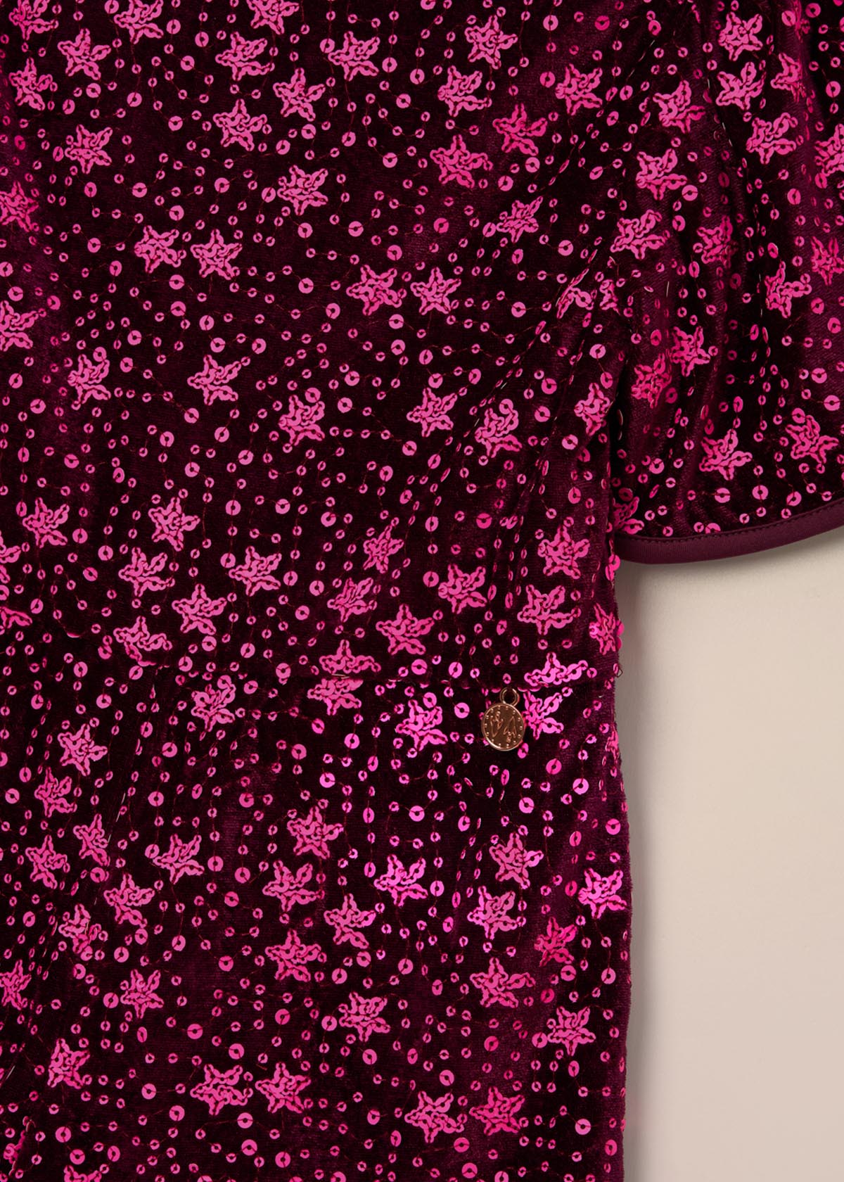 Buy Online Baby Girl Sequin Purple Playsuit