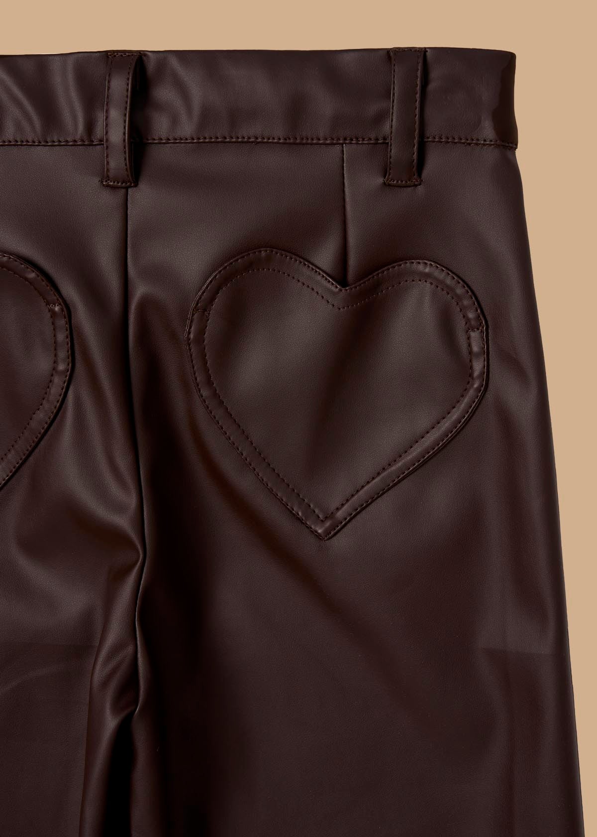 online girls faux leather trousers
