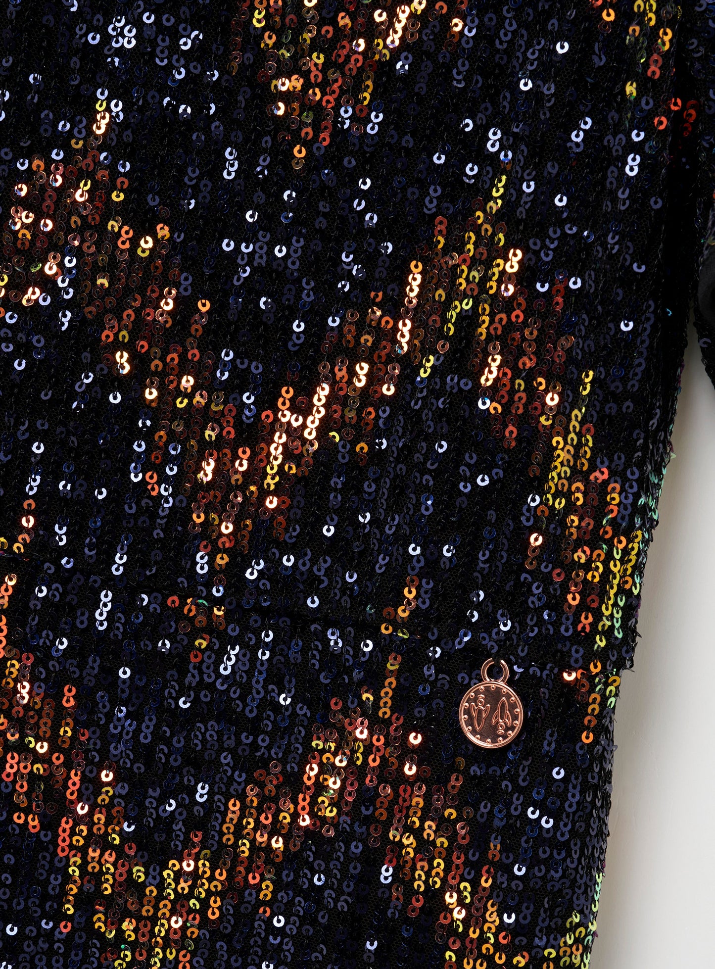 Nova Navy Gold Sequin Playsuit