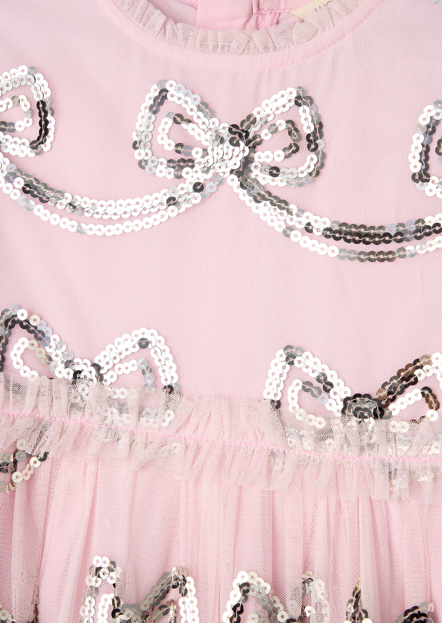 Buy Girls Pink Sequin Bow Dress