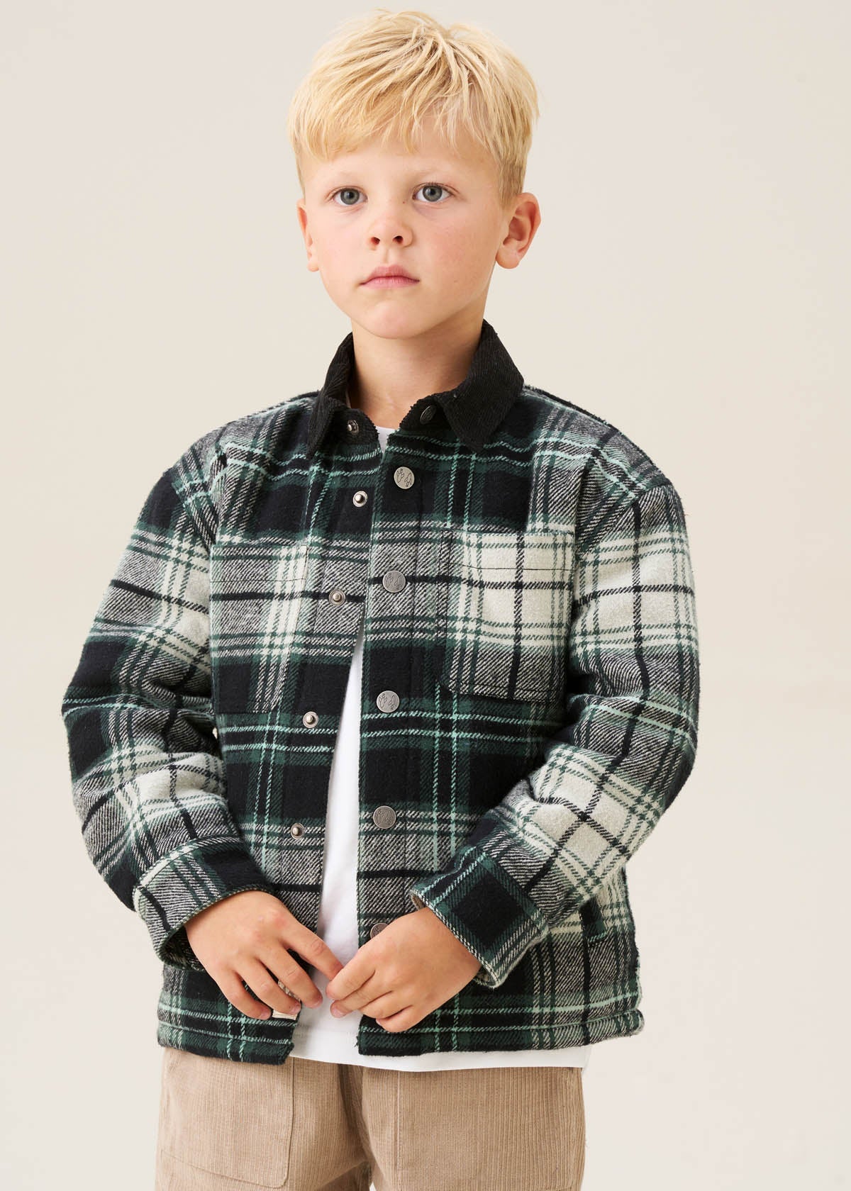 Everett Plaid Padded Shacket