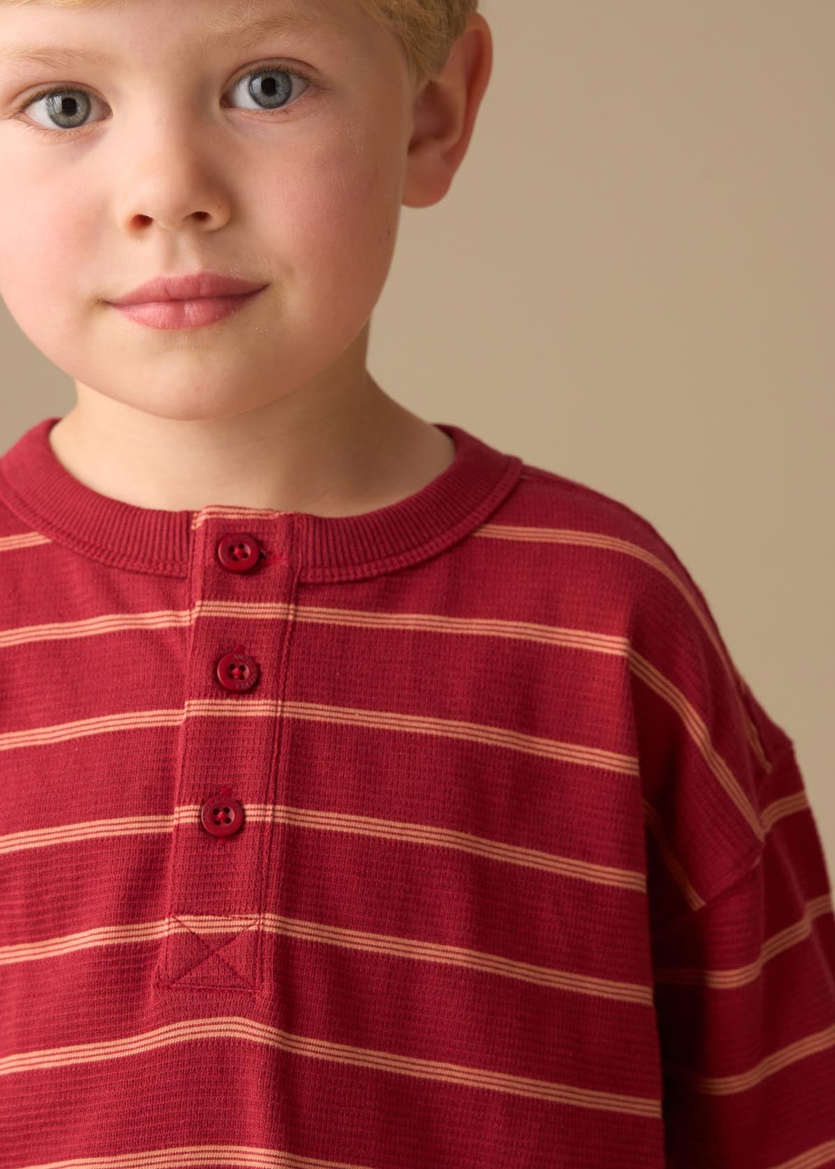 online boy yarn dyed stripe top red