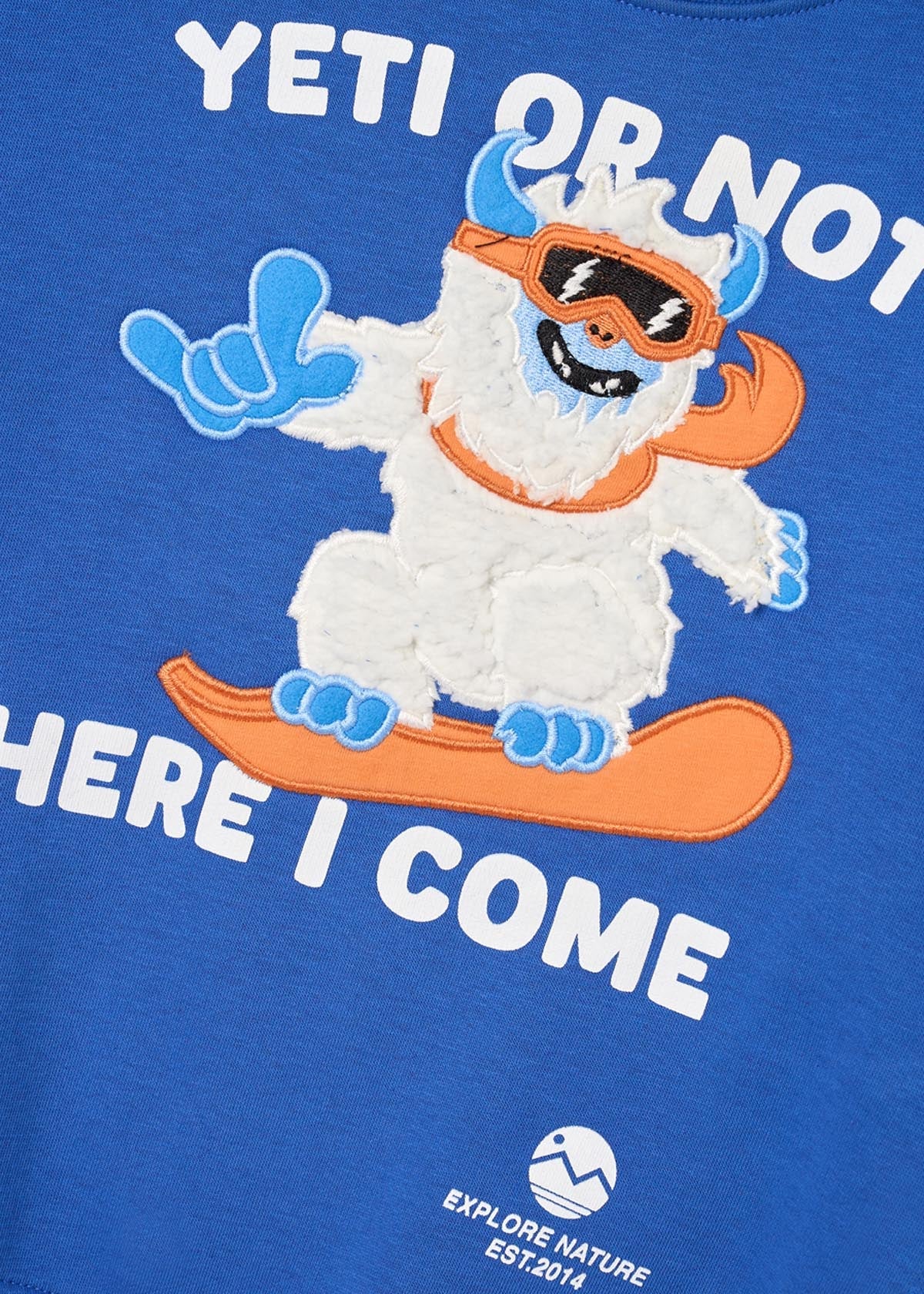 Nicolas Seasonal Print Sweatshirt - Blue