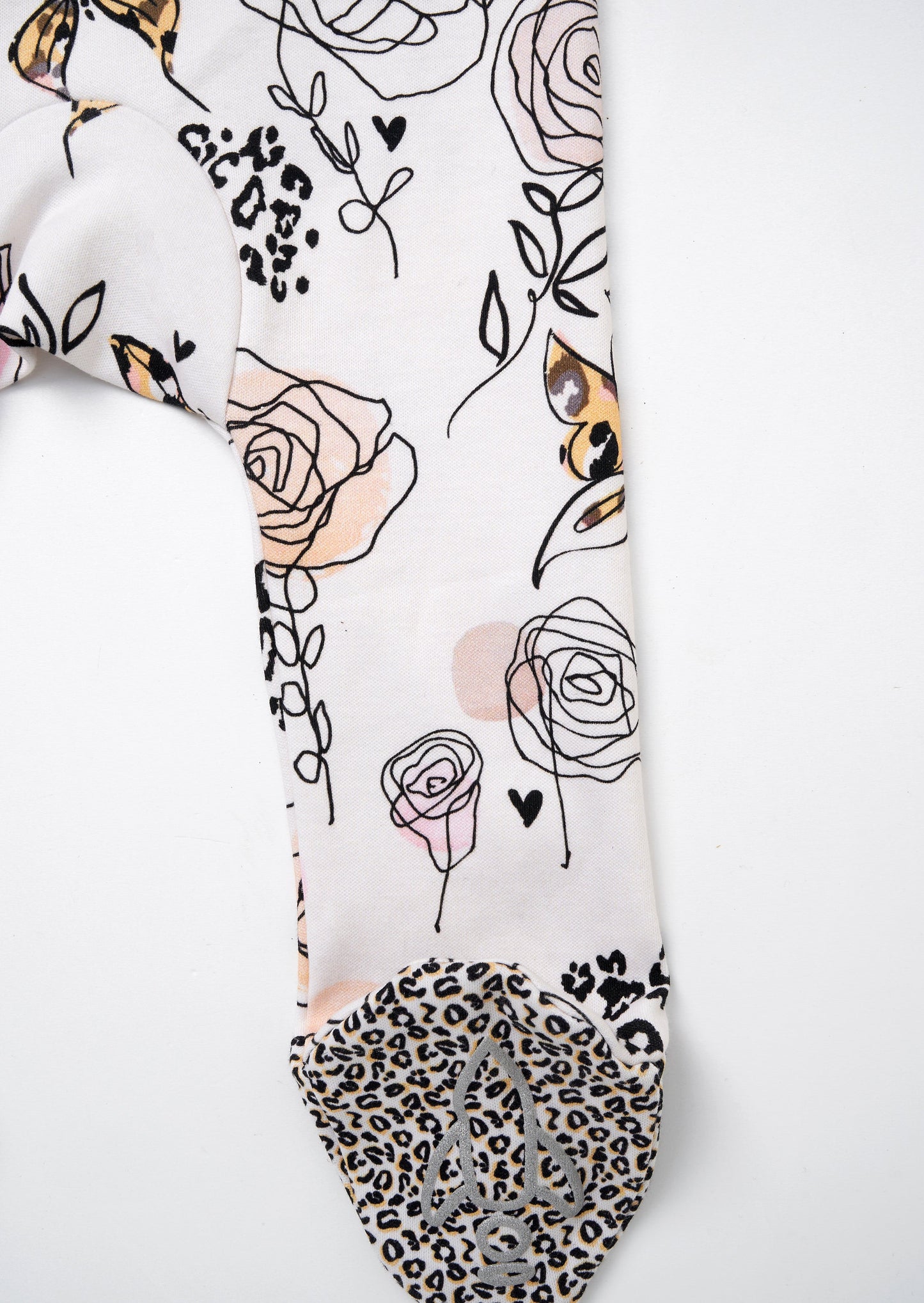 Lyra Ecru Butterfly Print Babygrow and Headband