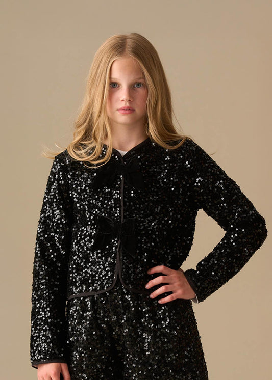 Girl Velvet Sequin Jacket