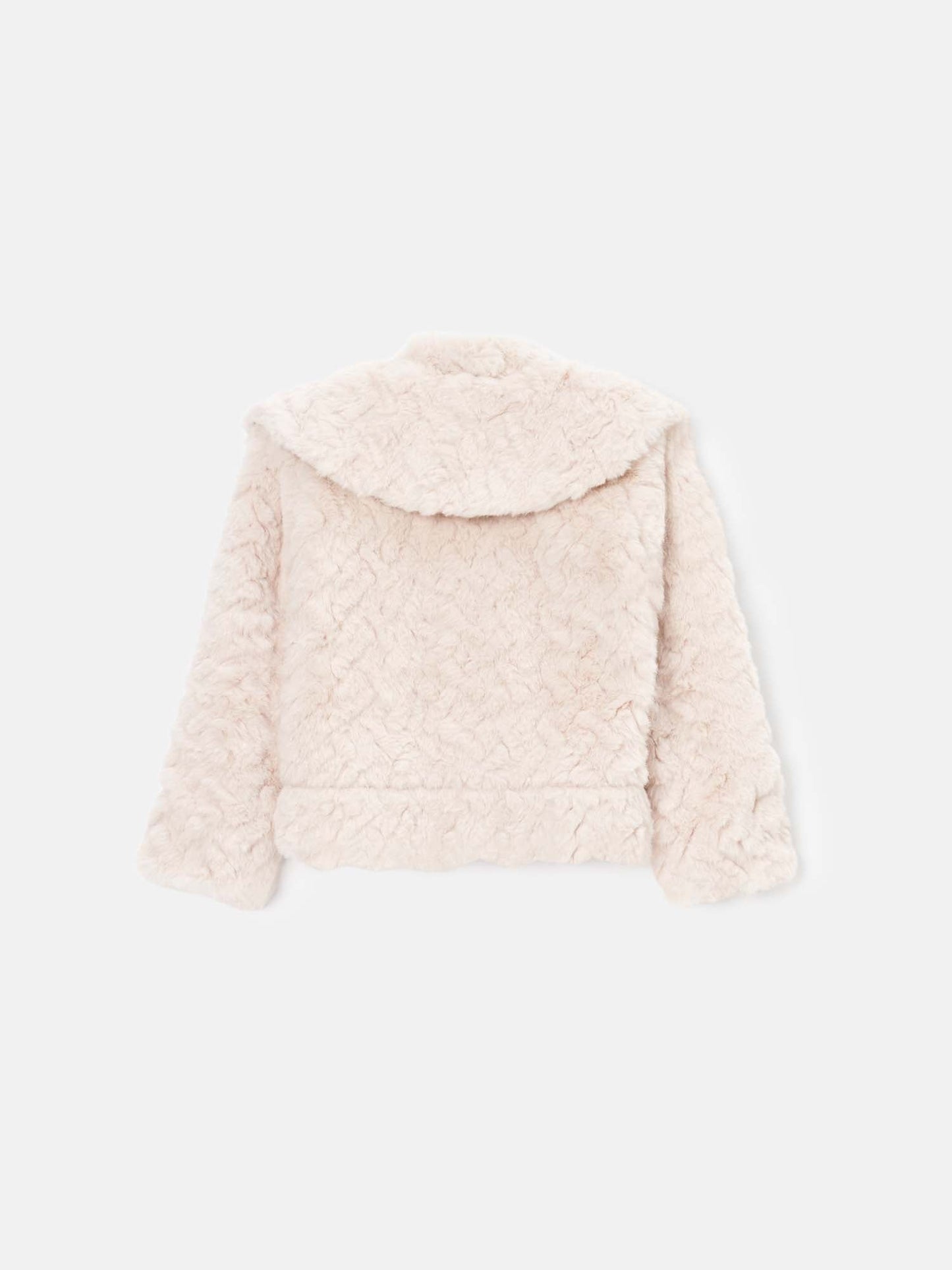 Cecile Taupe Faux Fur Baby Coat