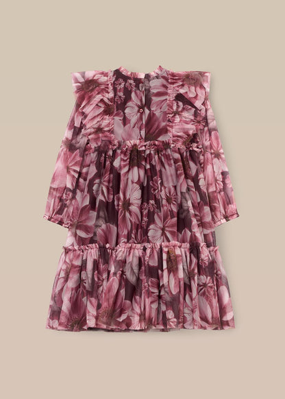 floral mesh dress baby girl