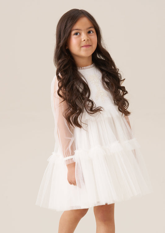 Girls Embroidered Boho Dress