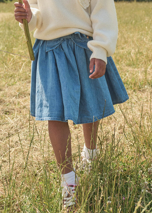 Buy online girls denim skirt