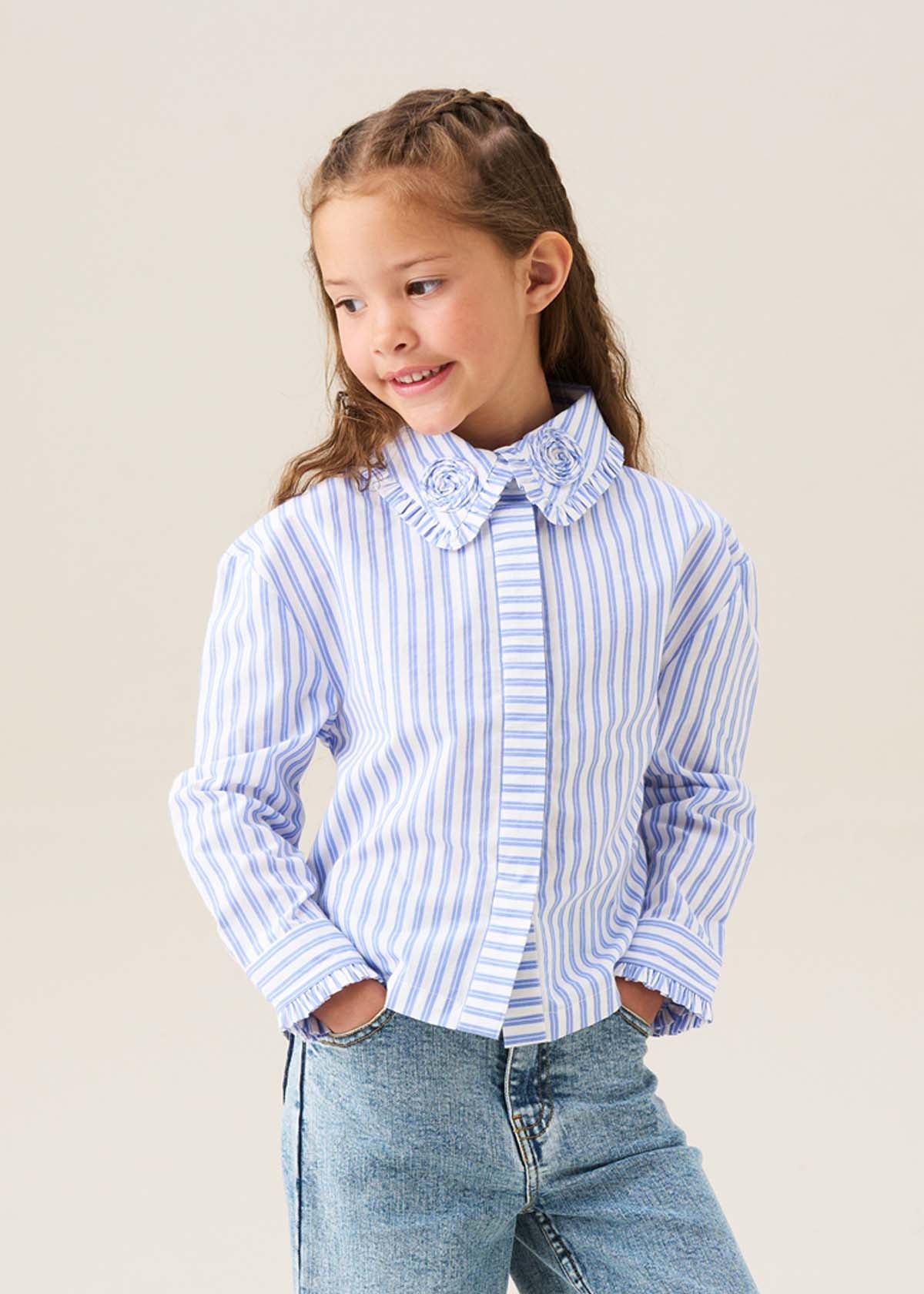 blue striped shirt for boys