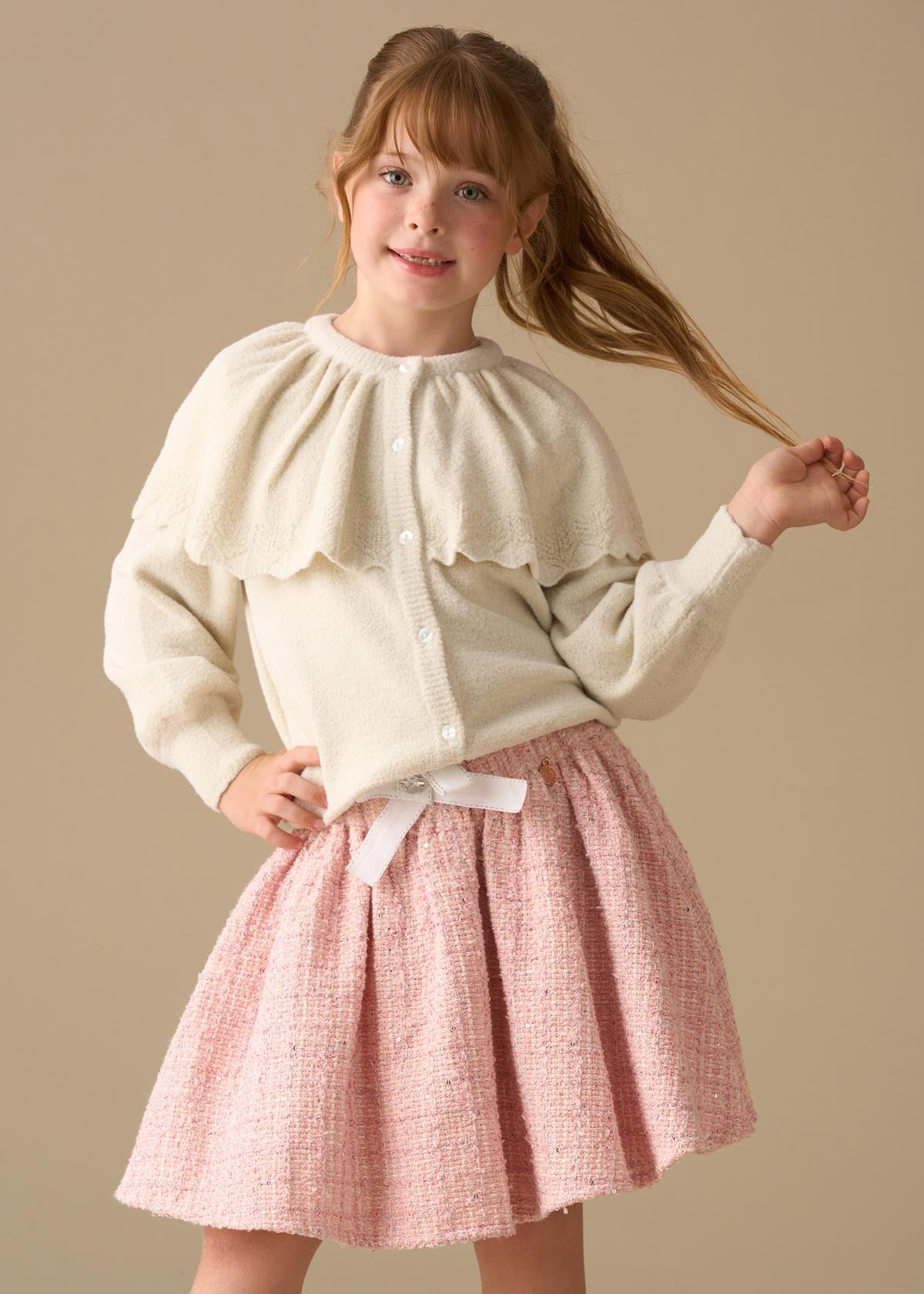 maxi girl tweed skirt