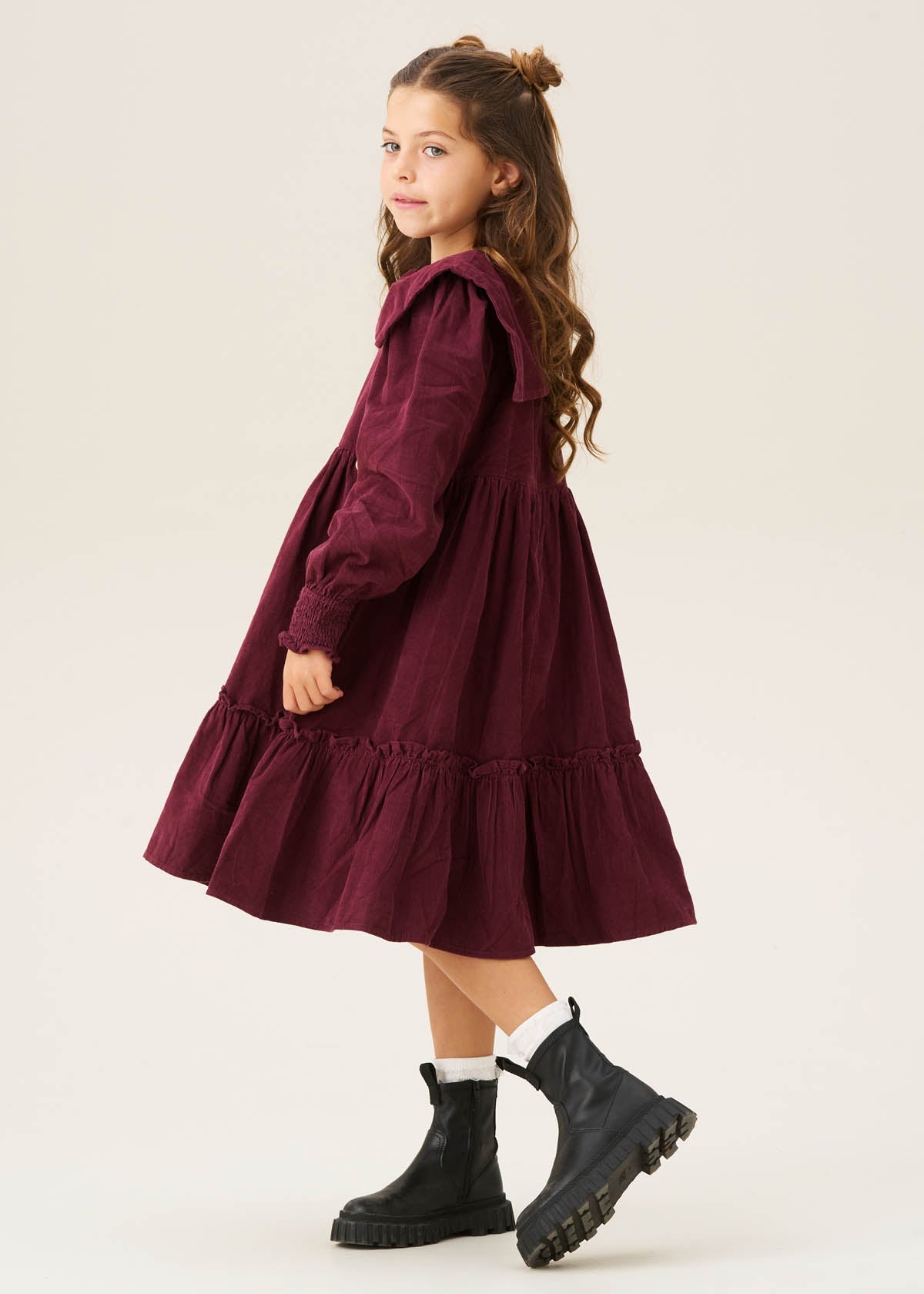 maxi ava collar cord dress