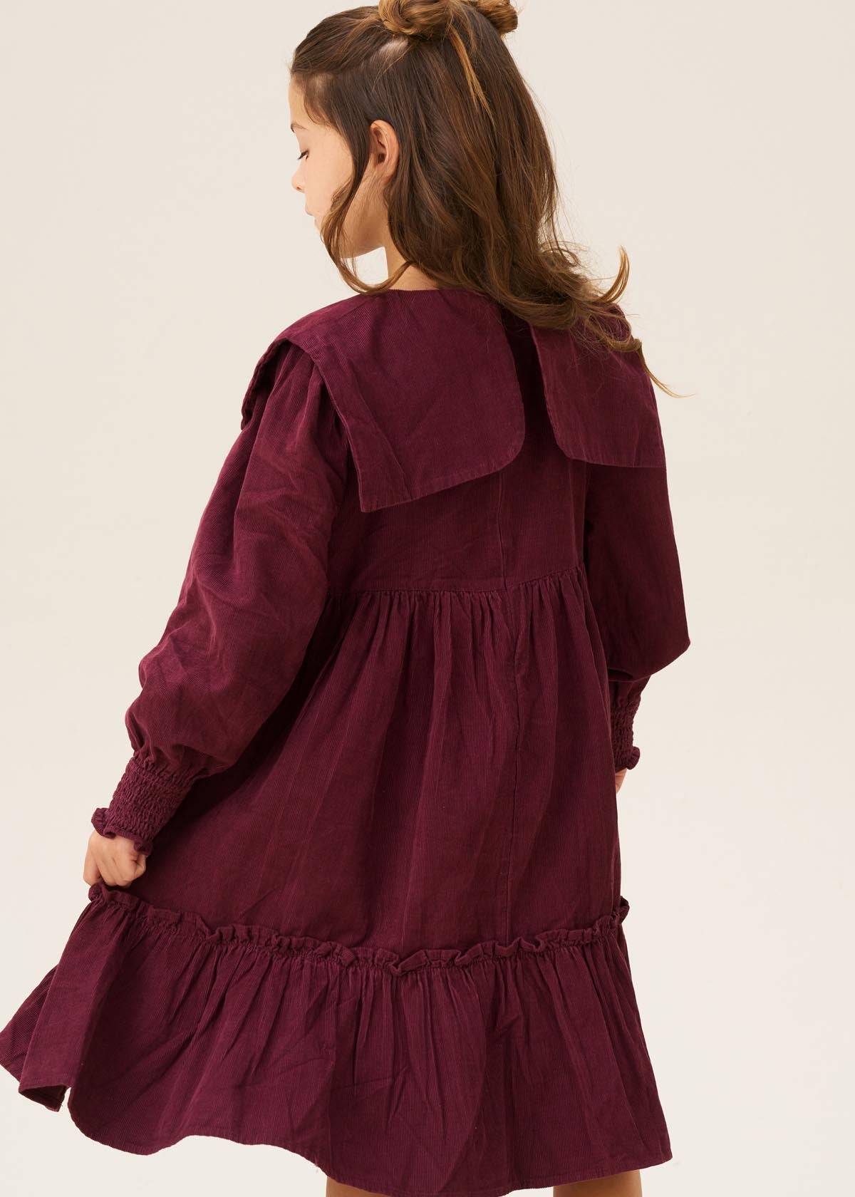 cotton ava collar cord dress