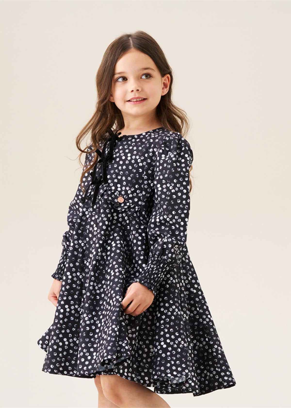 mini girl godet spot dress