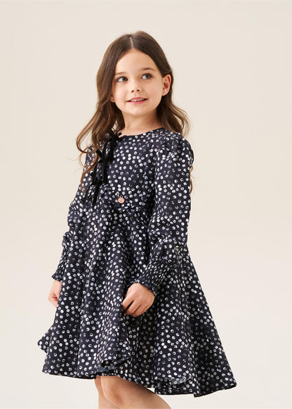 mini girl godet spot dress