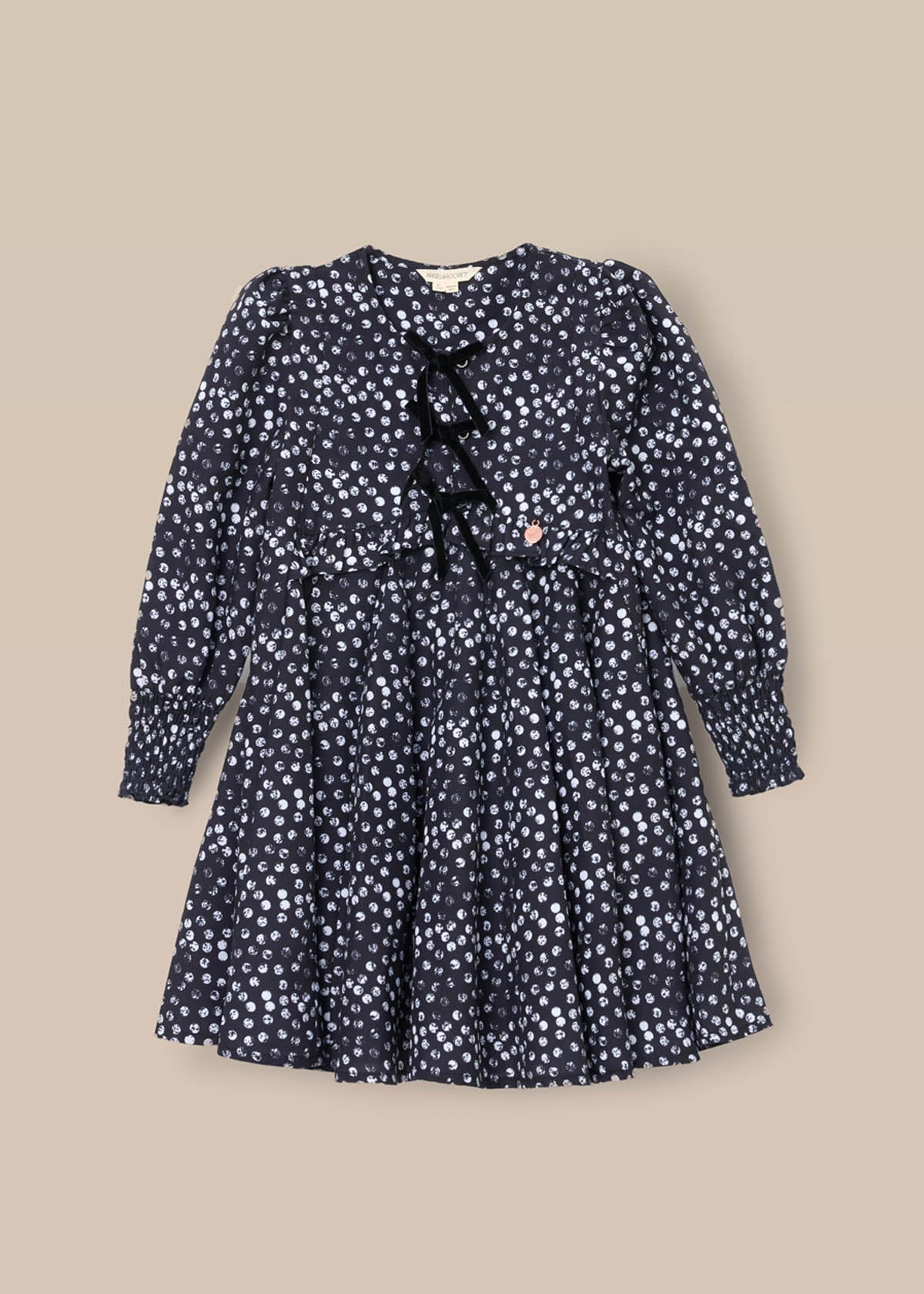 casual girl godet spot dress