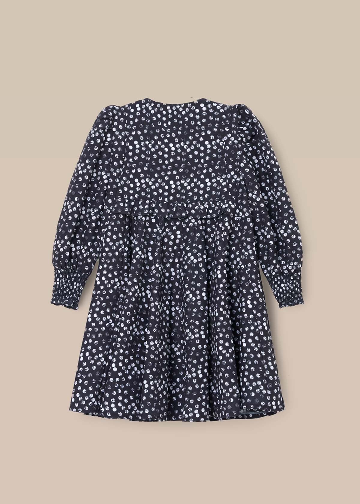 online girl godet spot dress