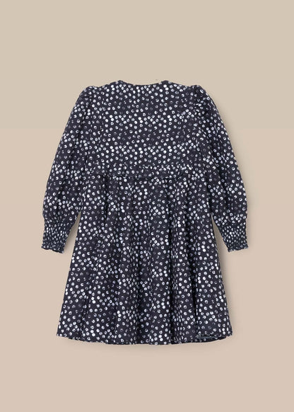 online girl godet spot dress