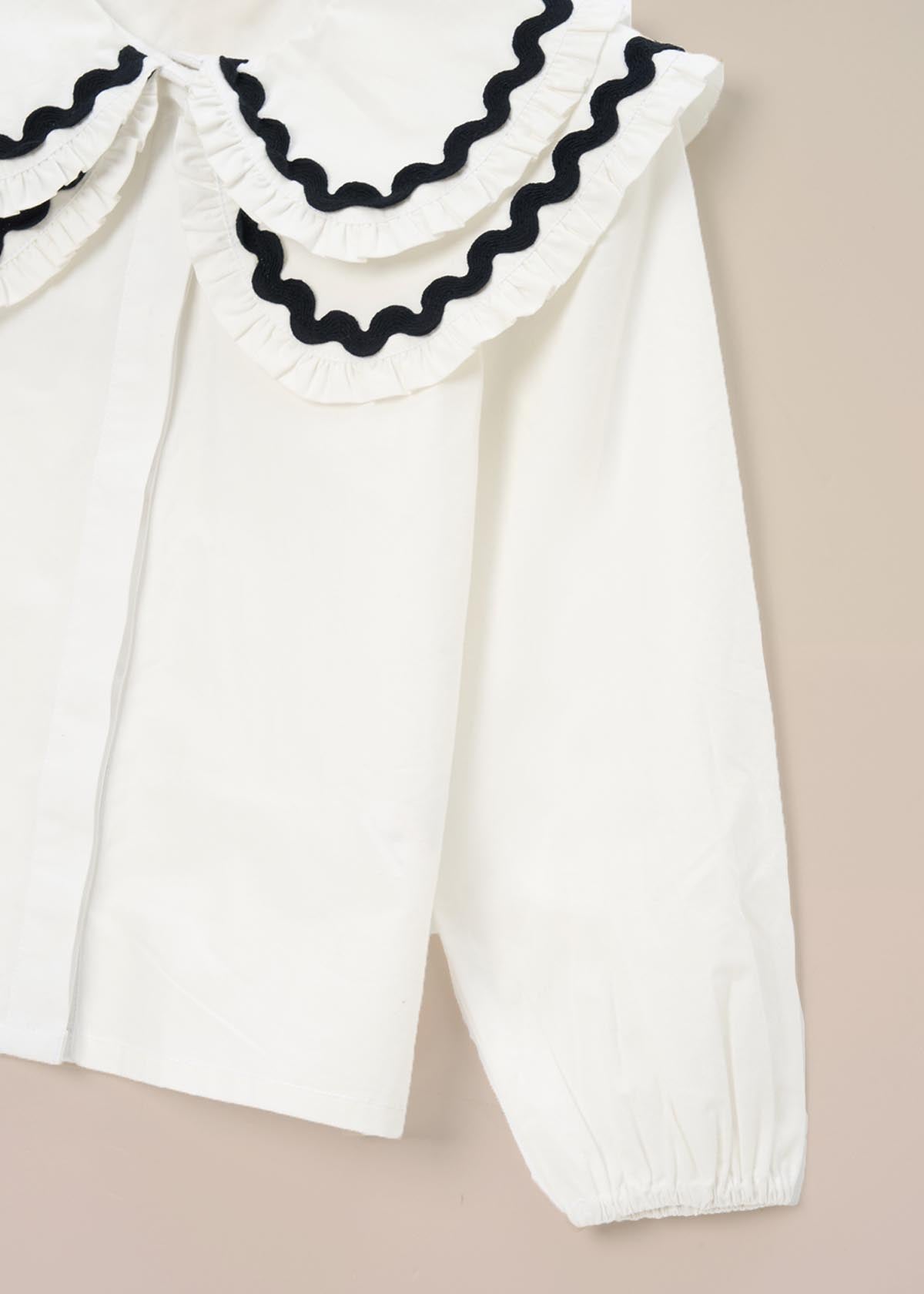 online Double Collar Blouse