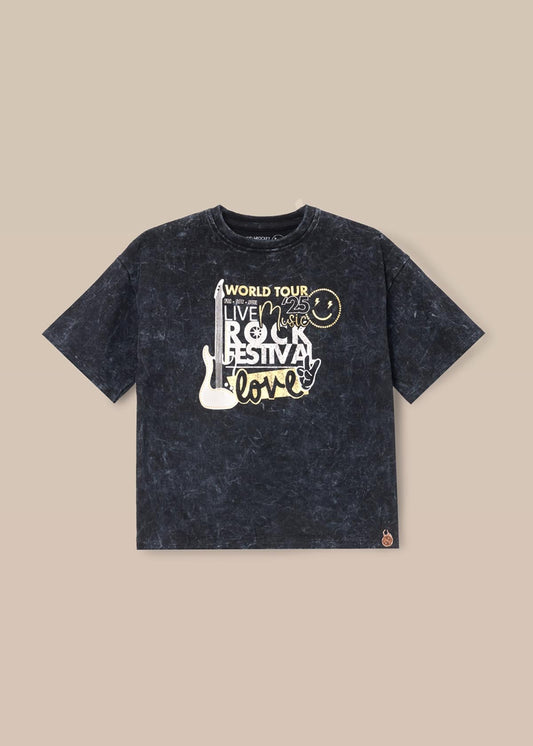 buy online Girl Band Tee Black