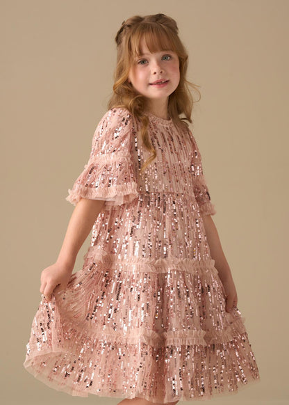 maxi girl sequin dress