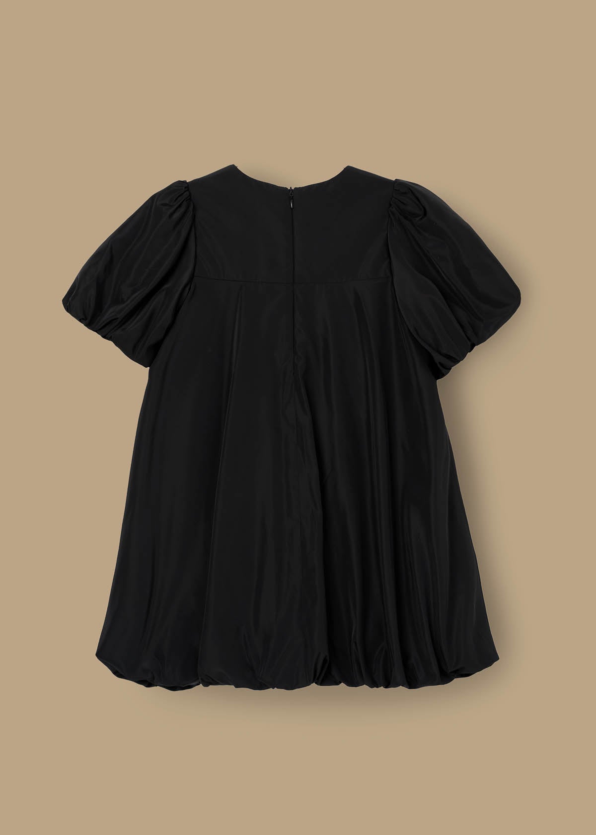 online girl puffball bow collar dress