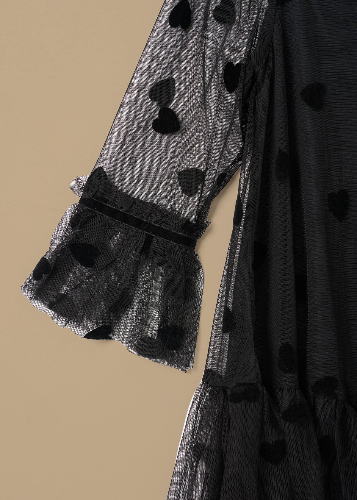 buy girl flock heart mesh dress