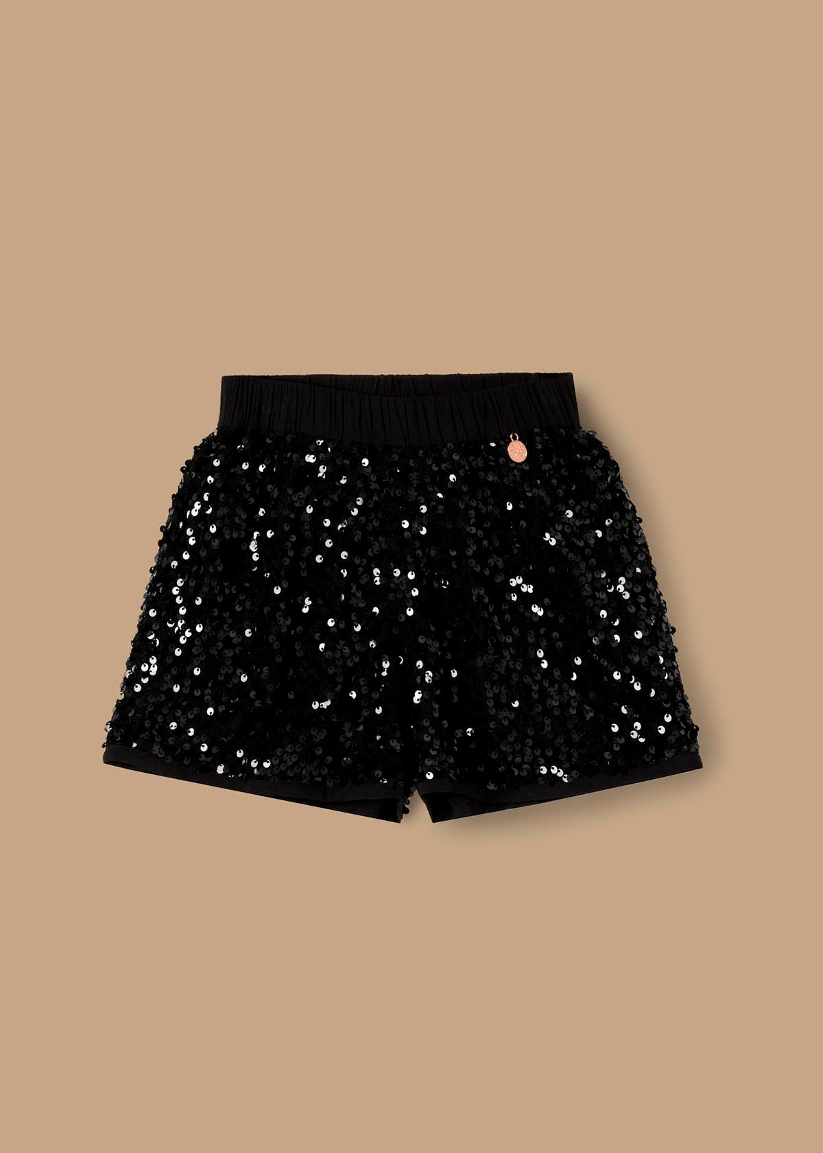 baby girl mesh sequin short