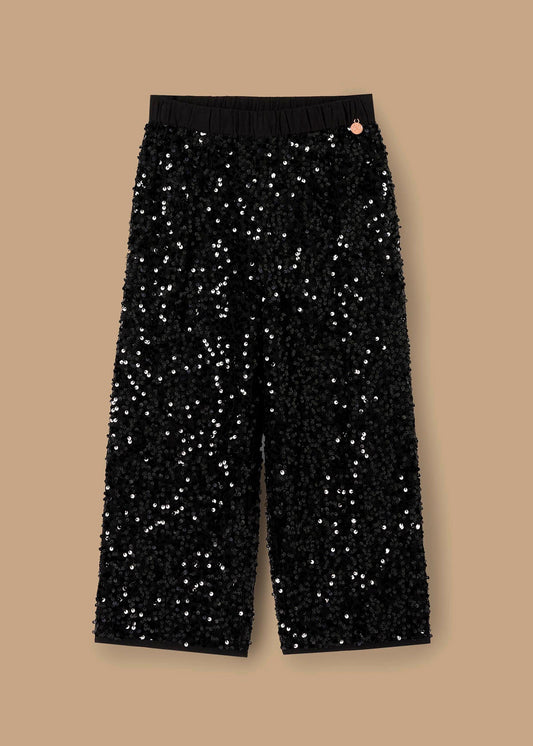 Girl Mesh Sequin Trousers