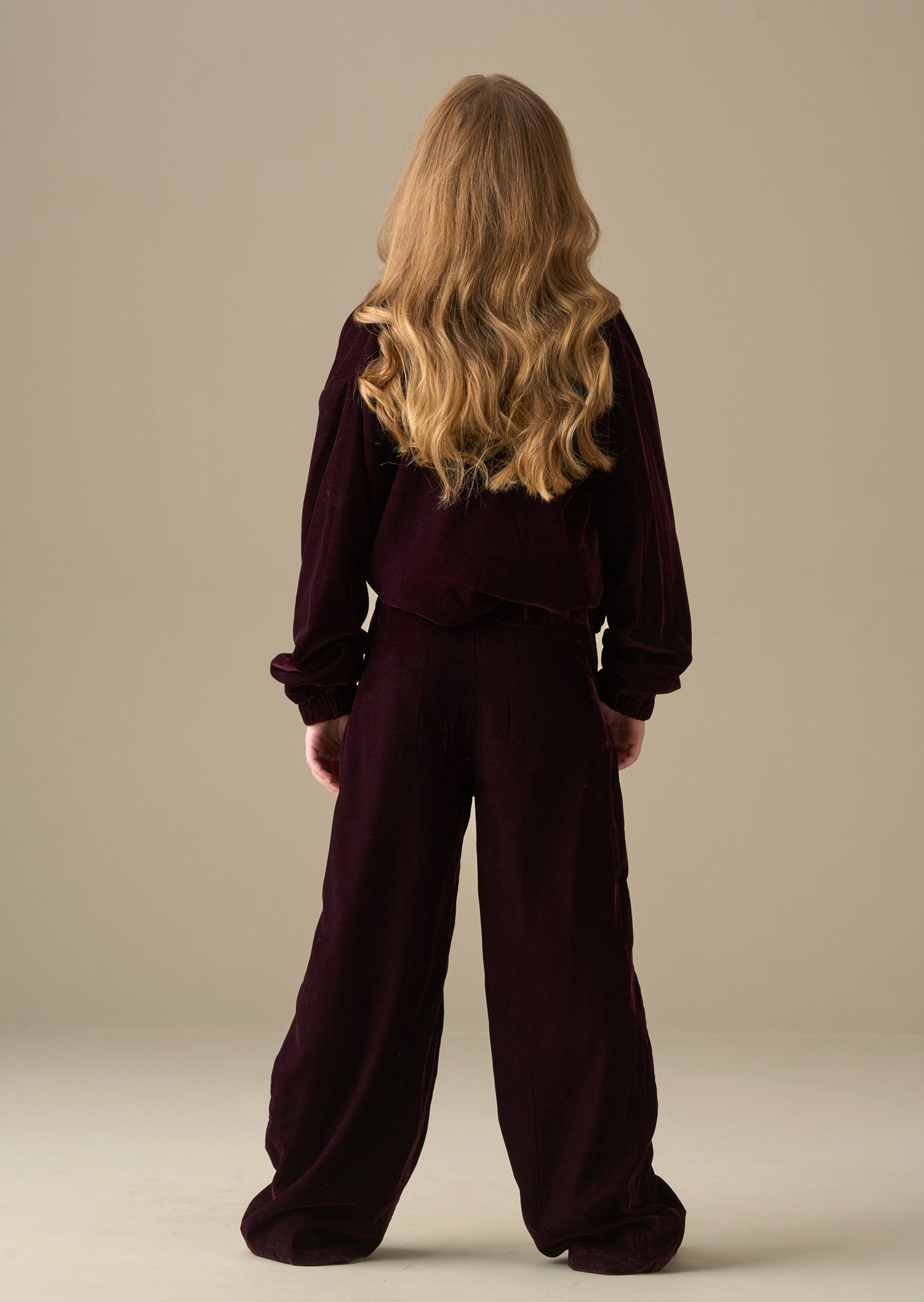 online chloe velvet wide leg trousers