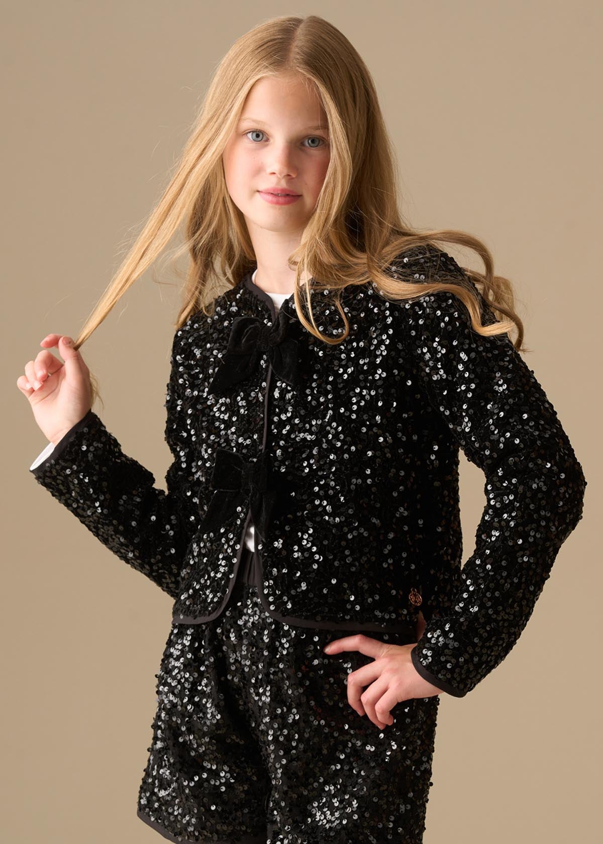 black girl velvet sequin jacket