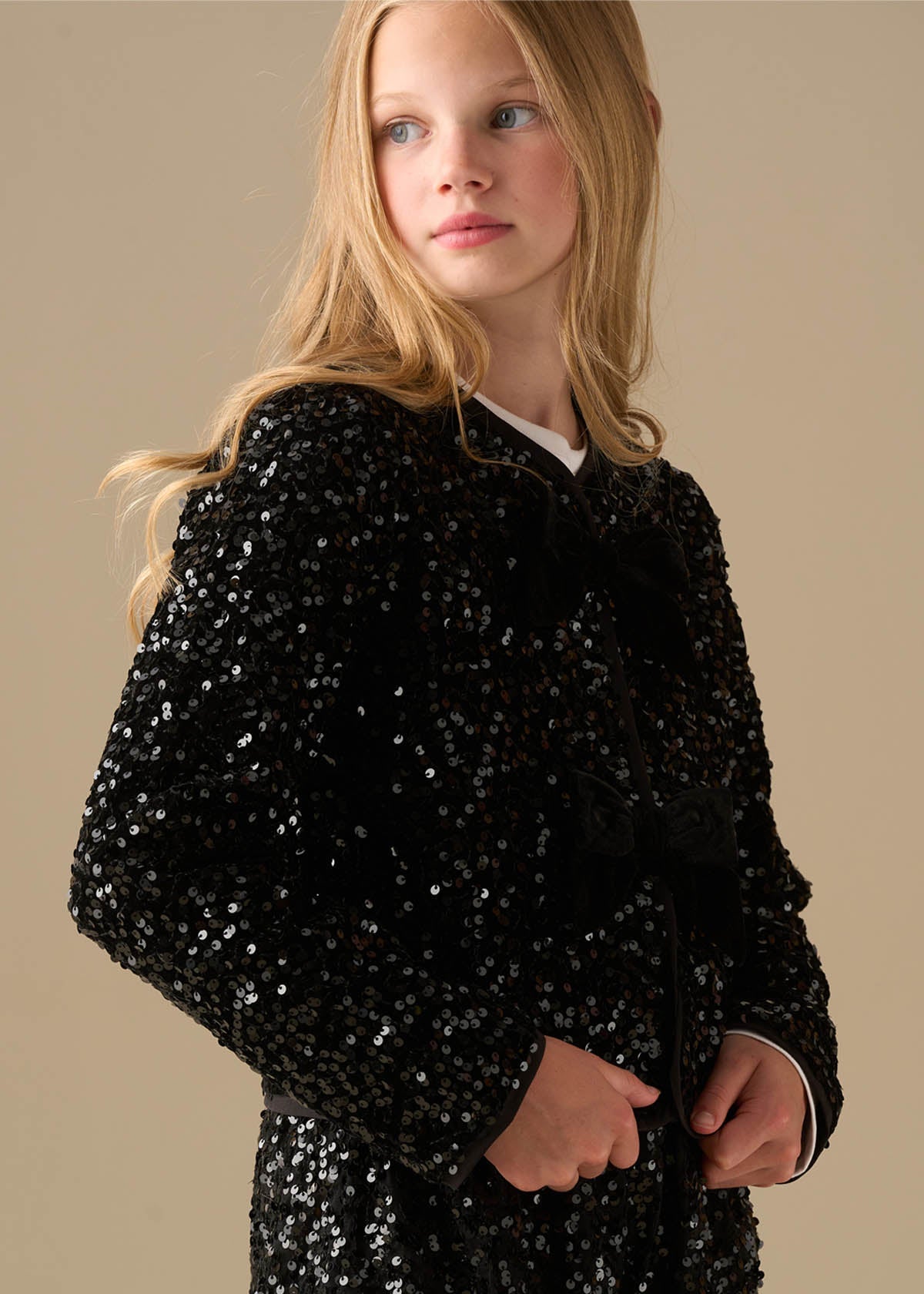 winter girl velvet sequin jacket