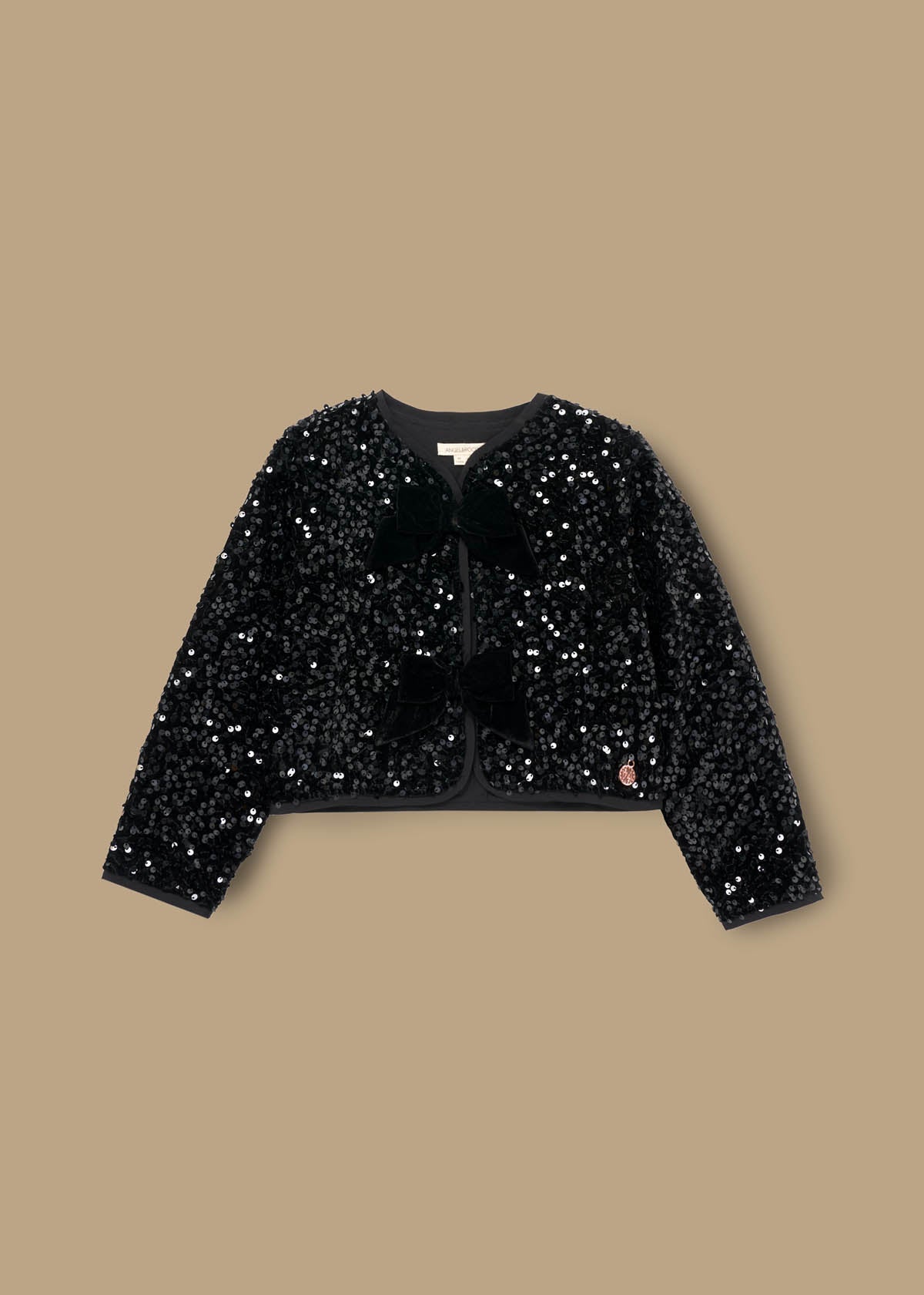 casual girl velvet sequin jacket