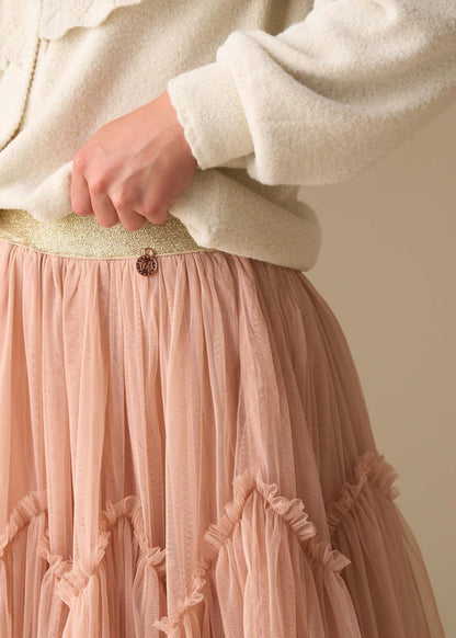 high rise girl maxi ballerina tulle skirt