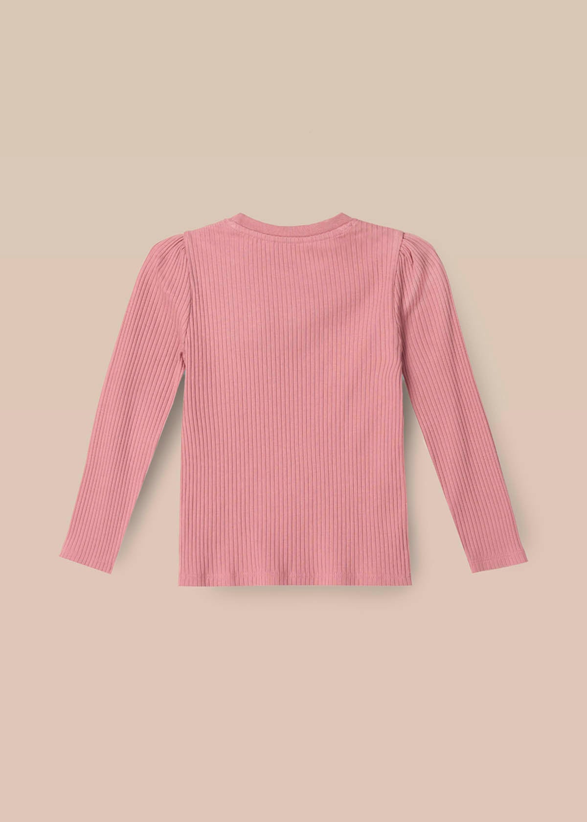 online girl corsage rib ls top rose