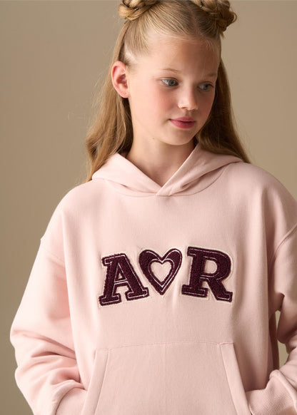 Lila Active Oversized Logo Hoodie - Pink