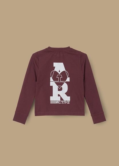 Tori Ultimate Active LS Top - Burgundy