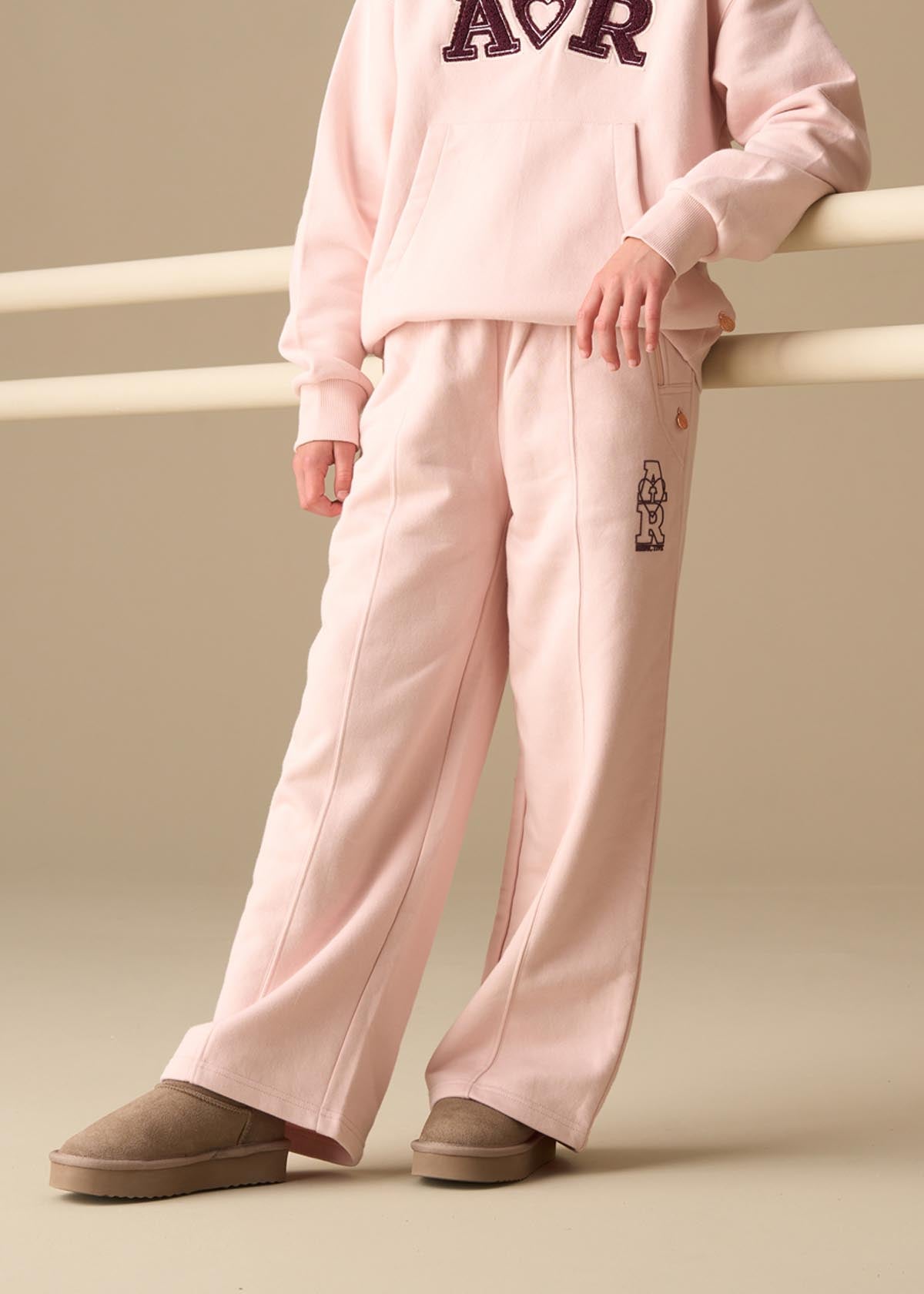Girl Active Wide Leg Jogger - Pink