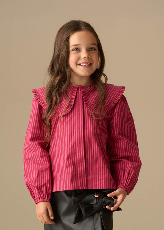 Girl Frill Collar Shirt