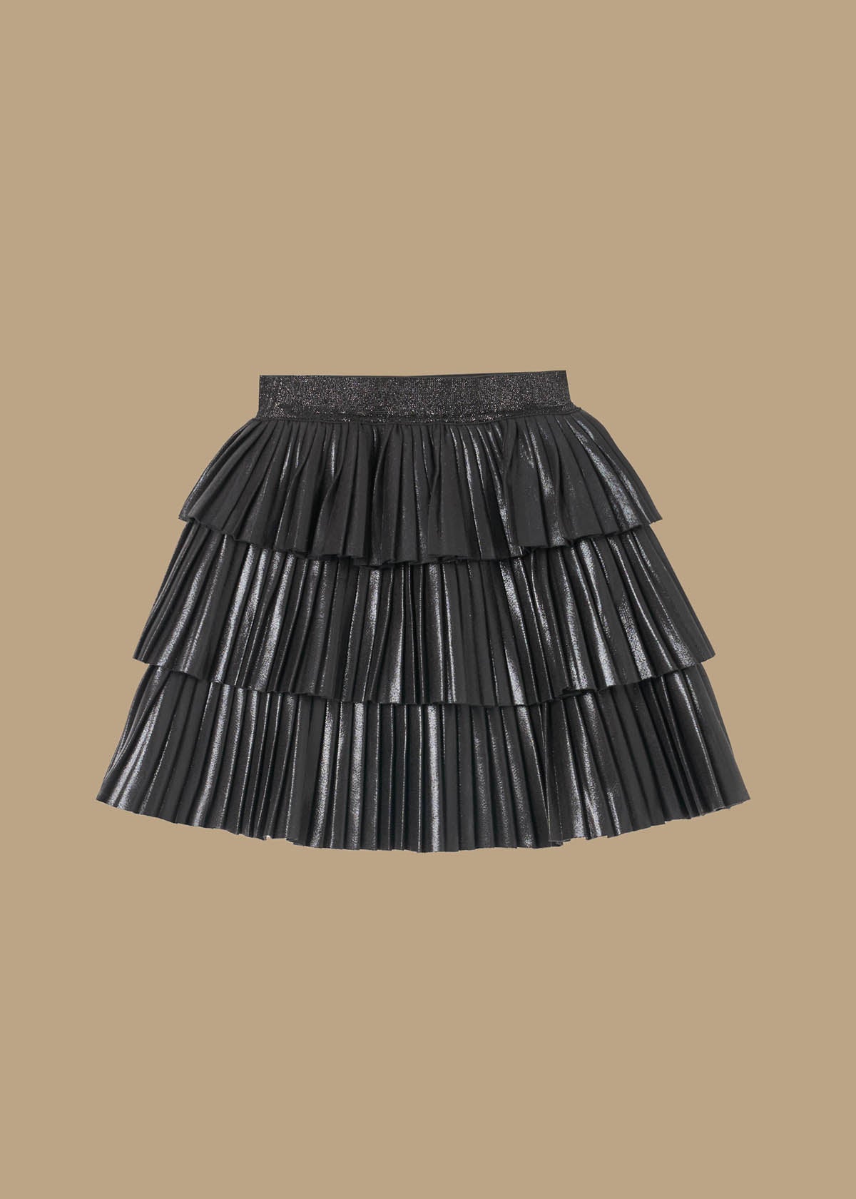 buy girl metallic tiered rara skirt