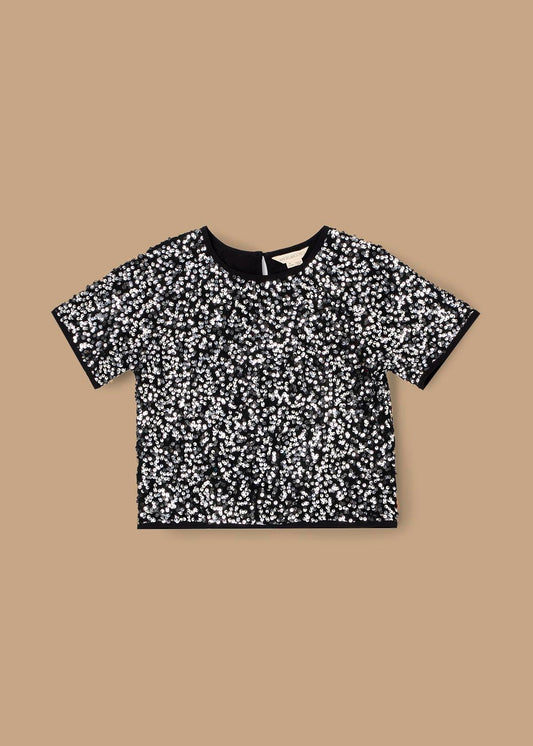 buy girl silver sequin top