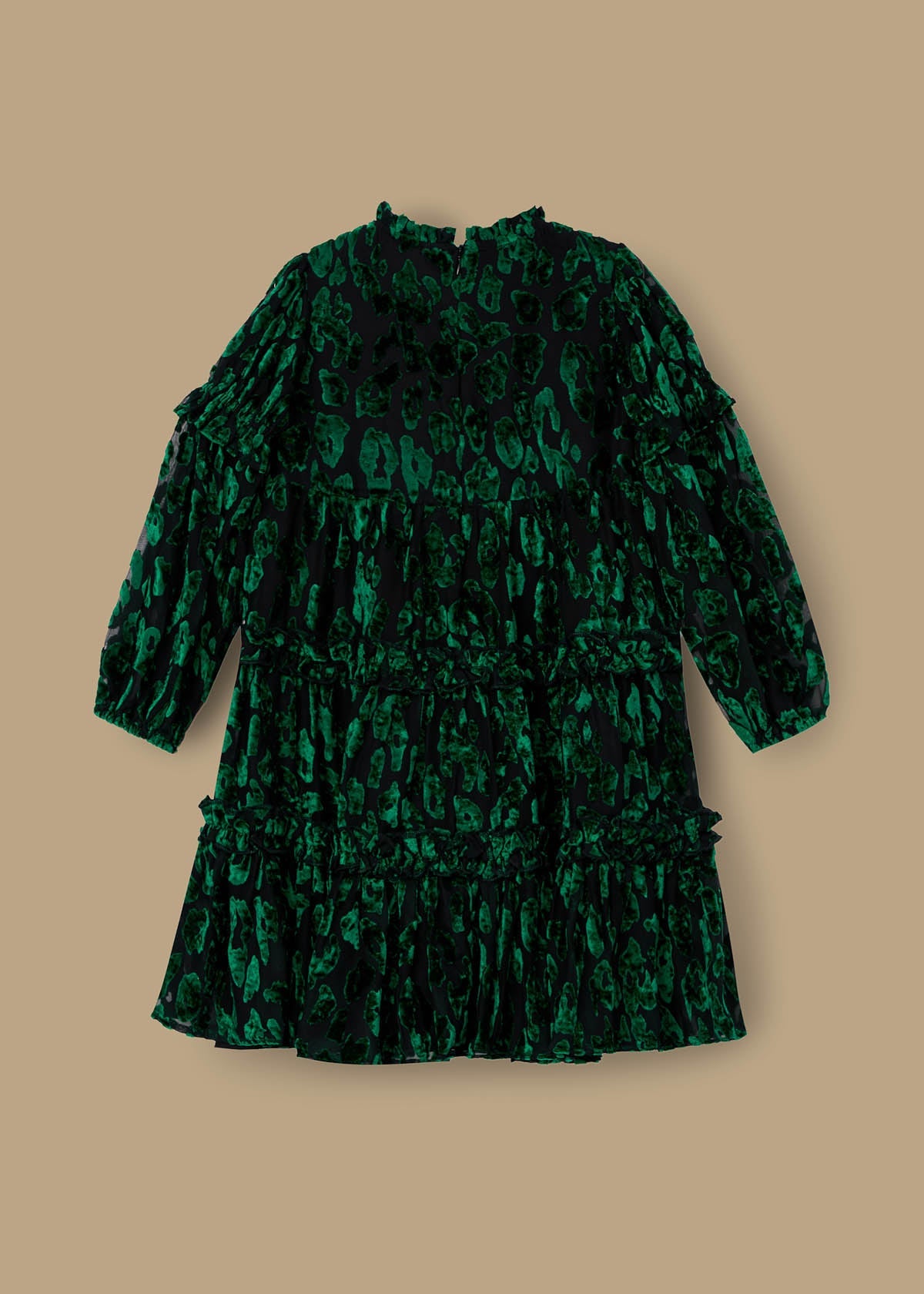 buy girl devore velvet tiered dress