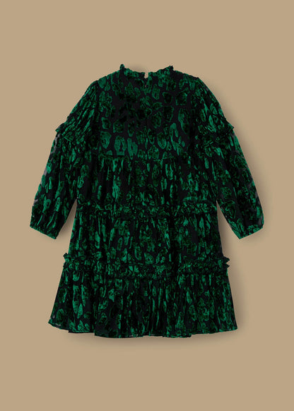 buy girl devore velvet tiered dress