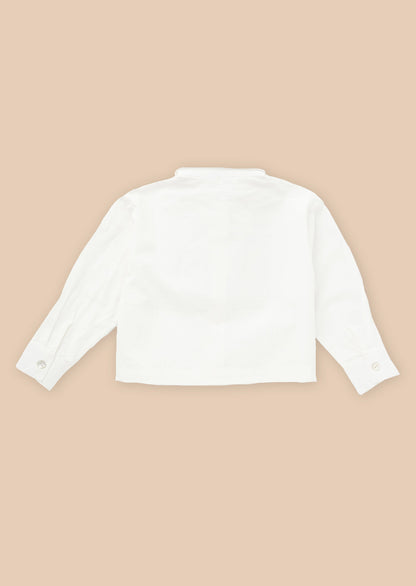 Jade White Diamante Shirt