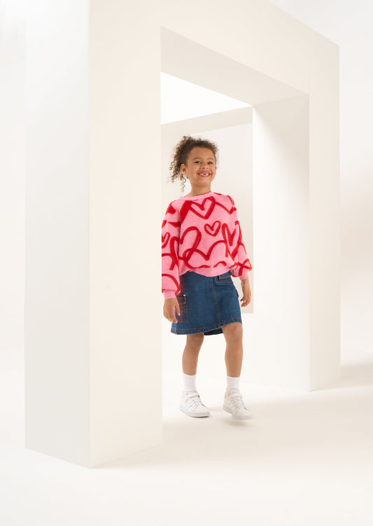 Molly Blue Demin Cargo Skirt