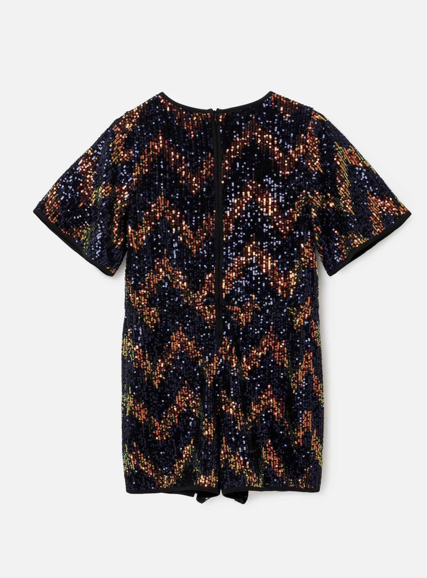 Nova Navy Gold Sequin Playsuit