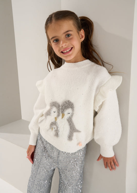 Clara Penguin Sequin Jumper