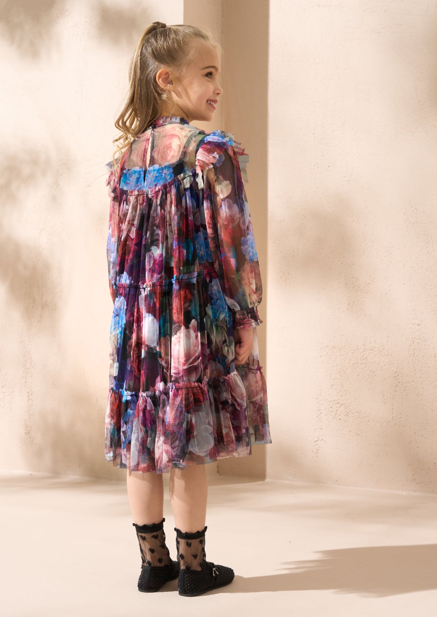Eleanor Multi Floral Mesh Dress