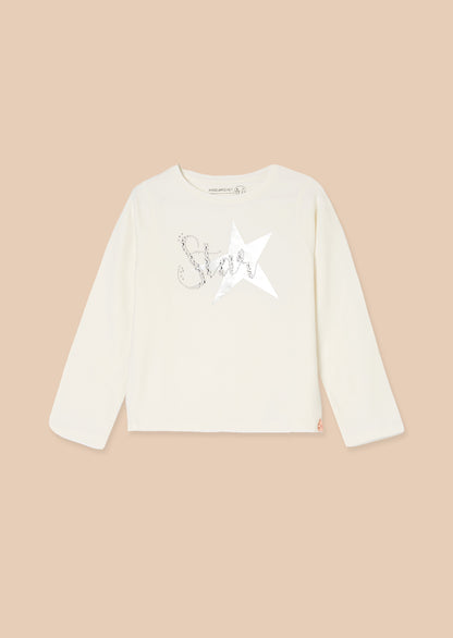Erin Ivory Long Sleeve Star T